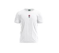 Bona Basics, Digital Print, Men's Basic T-Shirt, 100% Cotton, White, Casual, Men's Tops, Size: XL, White, XL