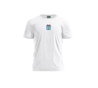 Bona Basics, Digitally Printed, Men's Basic T-Shirt,%100 Cotton, White, Casual, Men's Tops, Size: L