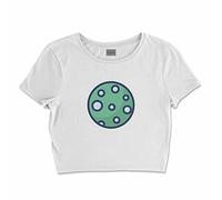 Bona Basics, Digitally Printed Women's Basic T-Shirt,%100 Cotton, White, Casual, Women's Tops, Size: S, White, S Short