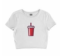 Bona Basics, Digitally Printed Women's Basic T-Shirt,%100 Cotton, White, Casual, Women's Tops, Size: XL, White, XL Short