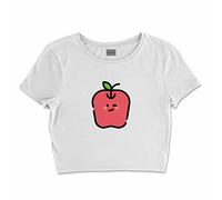 Bona Basics, Digitally Printed Women's Basic T-Shirt,%100 Cotton, White, Casual, Women's Tops, Size: XL, White, XL Short