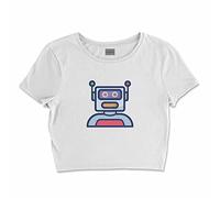 Bona Basics, Digitally Printed Women's Basic T-Shirt,%100 Cotton, White, Casual, Women's Tops, Size: XL, White, XL Short