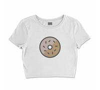 Bona Basics, Digitally Printed Women's Basic T-Shirt,%100 Cotton, White, Casual, Women's Tops, Size: XL, White, XL Short