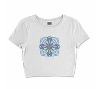 Bona Basics, Digitally Printed Women's Basic T-Shirt,%100 Cotton, White, Casual, Women's Tops, Size: XL, White, XL Short