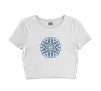Bona Basics, Digitally Printed Women's Basic T-Shirt,%100 Cotton, White, Casual, Women's Tops, Size: XL, White, XL Short