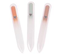 Bona Fide Beauty Czech Glass Nail File Set, 3 Reusable Files, Fall Colors