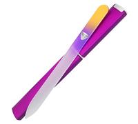 Bona Fide Beauty Czech Glass Nail File with Protective Case (Aqua Cobalt)