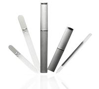Bona Fide Beauty Czech Glass Nail Kit for Natural Nails: 3 Pc Set (Silver)