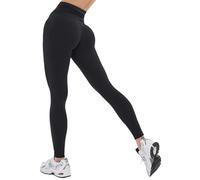 Bona Fide Premium Quality High Waisted Leggings for Women with Unique Design and Tummy Control - Womens Workout Leggings, M, Black