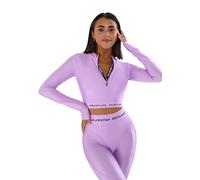 Bona Fide Workout Tops for Women - Short/Long Sleeve Compression Shirt - Breathable Tight Crop Top for Gym, Running, Yoga