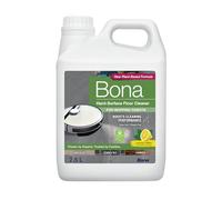 Bona Hard-Surface Floor Cleaner for Mopping Robots and Vacuums, Concentrate, Quick-drying and Streak-free, Lemon Mint - 2.5L