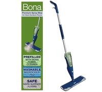 Bona Premium Multi-Surface Floor Spray Mop - Includes Multi-Surface Floor Cleaning Solution 34 fl oz and Machine Washable Microfiber Cleaning Pad - for Stone, Tile, Laminate, and Vinyl Floors