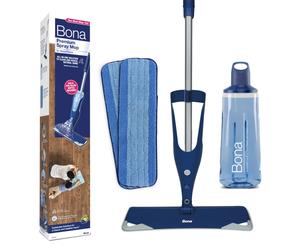 Bona Premium Spray Mops for Floors, Wood, Bona Floor Mops for Cleaning Floors - Incl. 1x Bona Wood Floor Cleaner Liquid Cartridge 850ml & 2x