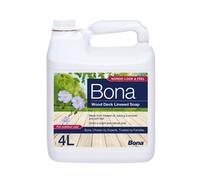 Bona Wood Deck Linseed Soap Decking Treatment for Wooden Decking, Outdoor Timber Protection and Maintenance, Natural Nordic Finish, 4L