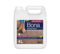 Bona Wood Floor Cleaner Liquid, Wooden Floor Cleaner, for Varnished or Hard Waxed Wood Floors, 4 Litre Refill