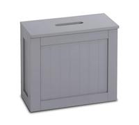 BONAFIDE Grey Bathroom Storage Unit - Wooden Toilet Roll Paper Cabinet-multi-purpose Bathroom Organiser - Toilet Caddy Storage Box - Small And Tidy For, Living Room, Kitchen