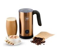 BONAFIDE Heat and Eat Hot Chocolate Maker Copper, Milk Frother Machine, Multi-Functional Electric Milk Frother, Hot Choc Coffee Cappuccino Latte Machine - Non-Stick 500W