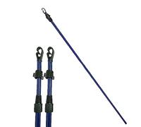 BONAFIDE Heavy Duty 2.4m Metal Telescopic Extendable Washing Line Prop, Washing Line Poles, Clothes Line Prop, Laundry Support Pole Props for Outdoor/Indoor (4)