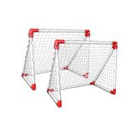 BONAFIDE Mini Football Goals, Set of 2 Kids Goal Posts with Sturdy Plastic Frames, Reinforced Nets & Secure Metal Stakes, Built for Fast Setup & Endless Action in the Garden, Backyard or Indoors