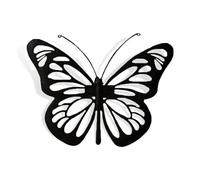 BONAFIDE Solar Powered Metal Jewelled Butterfly Wall Art, Garden Metal Butterfly Outdoor Fence, LED Light Garden Decor, Solar Garden Ornaments, Novelty Fence Wall Decoration Light
