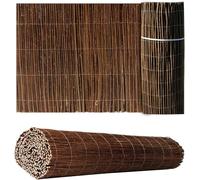 BONAFIDE Willow Natural Garden Fence Panel Screening Rolls, Outdoor Privacy Fence Screen, Artificial Gardening Screening Willow Fencing, Privacy Border Wind & Sun Protection (1.8 X 4M)