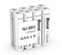 BONAI 1100mAh AAA Rechargeable Batteries High Capacity 1200 Cycles Rechargeable Battery AAA [ Pack of 8 ]