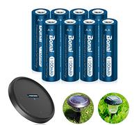 BONAI Rechargeable AA Batteries, 1.2V Ni-MH, Pre-Charged Low Self-Discharge for Long-Lasting Power, Ideal for Solar Garden Lights, String Lights, Christmas Decorations & More (8 Pack)