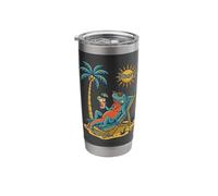 Bonaire Iguana on the Beach Stainless Steel Insulated Tumbler
