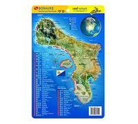 Bonaire Island Waterproof Dive Card with Species