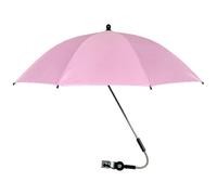 Bonalake Clip On Umbrella for Chair, 360° Adjustable Sun Shade with Clamp, Portable Black Coated Umbrella for Stroller, Beach Chair, Wheelchair, Golf Cart Outdoor Use Clip On for Beach