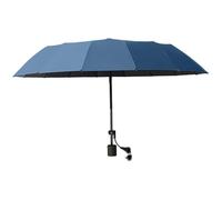 Bonalake Portable Clip on Umbrella for Chair, 360° Adjustable Sun Shade with Clamp for Beach, Camping, and Outdoor Chairs, 45.28 Inch Diameter Blue Umbrella for Chair Clip on