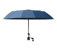 Bonalake Portable Clip on Umbrella for Chair, 360° Adjustable Sun Shade with Clamp for Beach, Camping, and Outdoor Chairs, 45.28 Inch Diameter Blue Clip on Umbrella for Chair