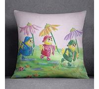 Bonamaison Decorative Cushion Cover, Cotton Polyester, Multicolor, 45x45