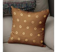 Bonamaison Decorative Cushion Cover, Polycotton, Brown, Standard