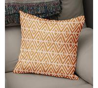 Bonamaison Decorative Cushion Cover, Polycotton, Orange, Standard