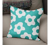 Bonamaison Decorative Cushion Cover, Polycotton, Teal, Standard