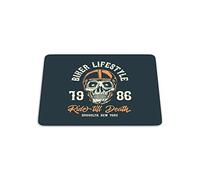 Bonamaison, Digital Print Rectangle Mouse Mat Non-slip Base for Office and Home, Size: 22x18cm