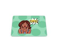Bonamaison, Digital Print Rectangle Mouse Mat Non-slip Base for Office and Home, Size: 22x18cm