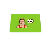 Bonamaison, Digital Print Rectangle Mouse Mat Non-slip Base for Office and Home, Size: 22x18cm
