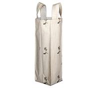 Bonamaison Digitally Printed 50% Cotton - 50% Polyester Wine Bag, Bottle Bag, Wine Bottle Covers, Wine Holder Bag, Size: 31 x 9 Cm