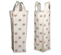 Bonamaison Digitally Printed 50% Cotton - 50% Polyester Wine Bag, Bottle Bag, Wine Bottle Covers, Wine Holder Bag, Size: 31 x 9 Cm
