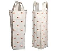 Bonamaison Digitally Printed 50% Cotton - 50% Polyester Wine Bag, Bottle Bag, Wine Bottle Covers, Wine Holder Bag, Size: 31 x 9 Cm