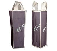 Bonamaison Digitally Printed 50% Cotton - 50% Polyester Wine Bag, Bottle Bag, Wine Bottle Covers, Wine Holder Bag, Size: 31 x 9 cm