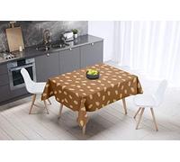 Bonamaison Kitchen Decoration, Tablecloth, Brown Tones, 140 x 140 Cm - Designed and Manufactured in Turkey