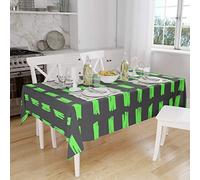 Bonamaison Kitchen Decoration, Tablecloth, Neon Green Fume, 140 x 160 Cm - Designed and Manufactured in Turkey