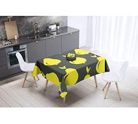 Bonamaison Kitchen Decoration, Tablecloth, Neon Yellow, Fume, 140 x 140 Cm - Designed and Manufactured in Turkey