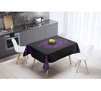 Bonamaison Kitchen Decoration, Tablecloth, Purple, Black, 140 x 140 Cm - Designed and Manufactured in Turkey