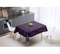 Bonamaison Kitchen Decoration, Tablecloth, Purple, Black, 140 x 140 Cm - Designed and Manufactured in Turkey