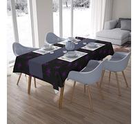Bonamaison Kitchen Decoration, Tablecloth, Purple, Black, 140 x 200 Cm - Designed and Manufactured in Turkey