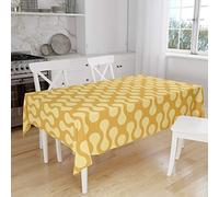 Bonamaison Le Jardin du Lin Kitchen Decoration, Tablecloth, 140 cm x 160 cm, Designed and Manufactured in Turkey
